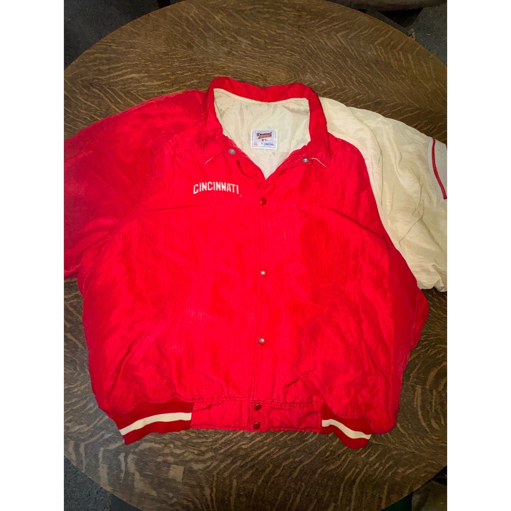 Vintage 90s Starter Diamond Collection Cincinnati Reds Jacket XXL Made USA MLB